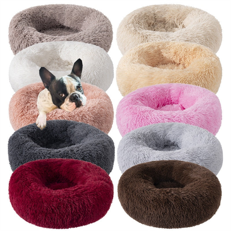 Plush Round Pet Bed