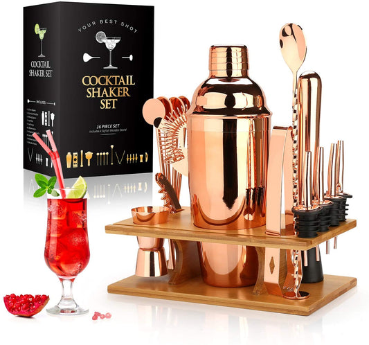 16 Piece Cocktail Mixer Bartender Kit