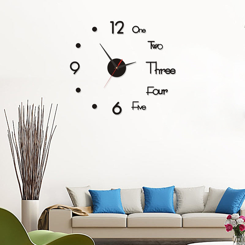 3D Digital Wall Art Clock