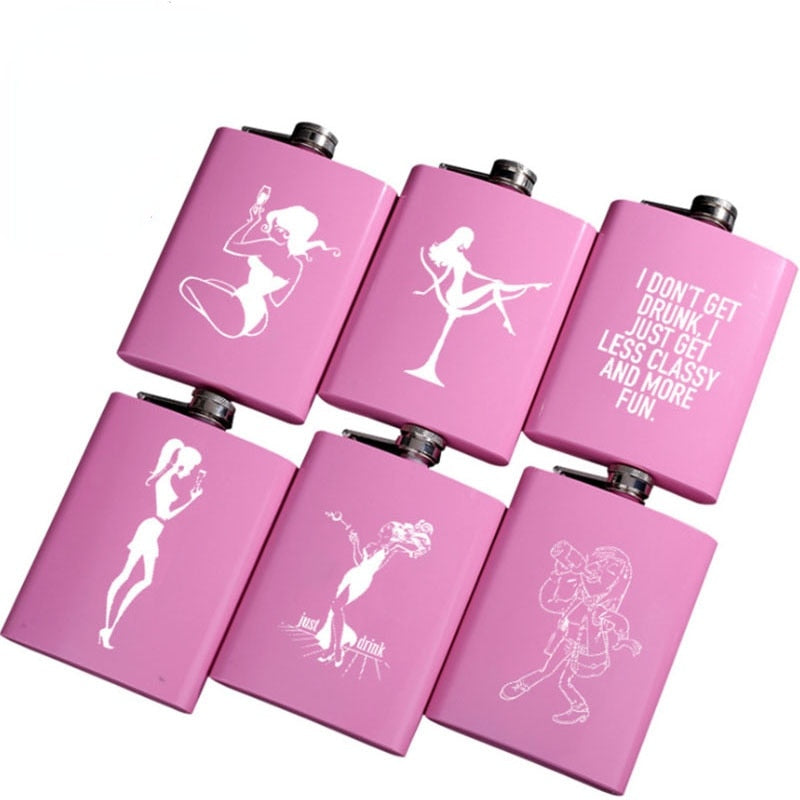 Hip Gal 8 oz. Stainless Steel Wine Flask