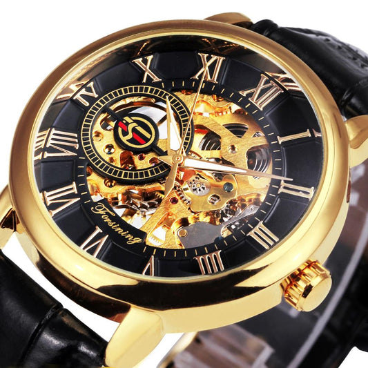 Men's 3D Hollow Engraved Deluxe Time Piece