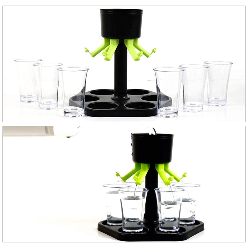 6 Shot Glass Liquor Wine Dispenser