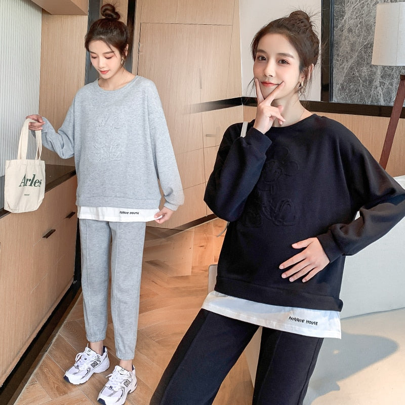 Stylish Maternity Sweat Set