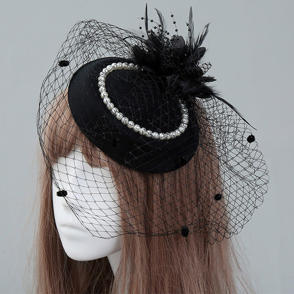 Face Veil Fascinator Hat