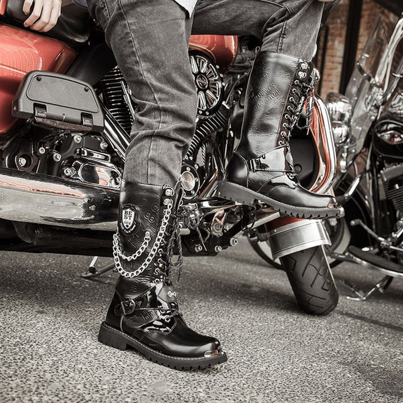 Men's Casual Motorcycle Boots