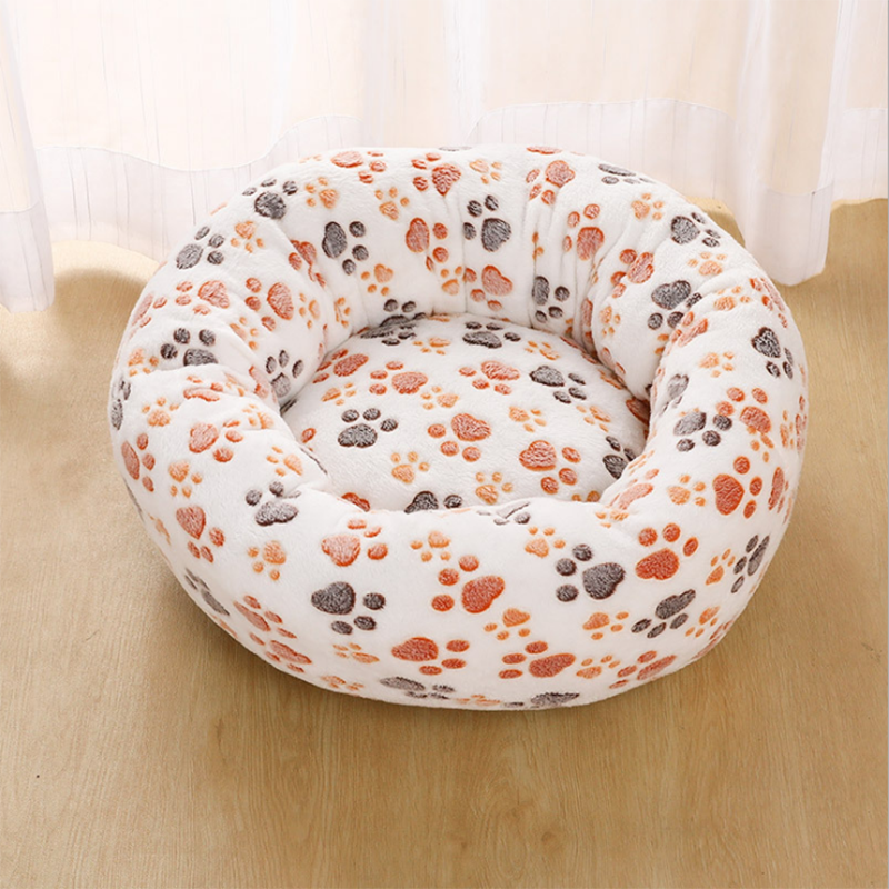 Plush Round Pet Bed