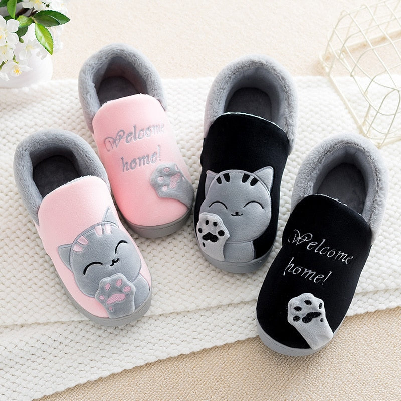 Kids Plush Warm House Slippers