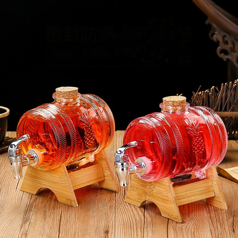 Glass Barrel Wine Decanter