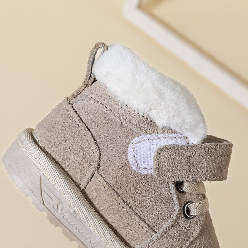 Stylish Baby Fur-Lined Warm Winter Boots