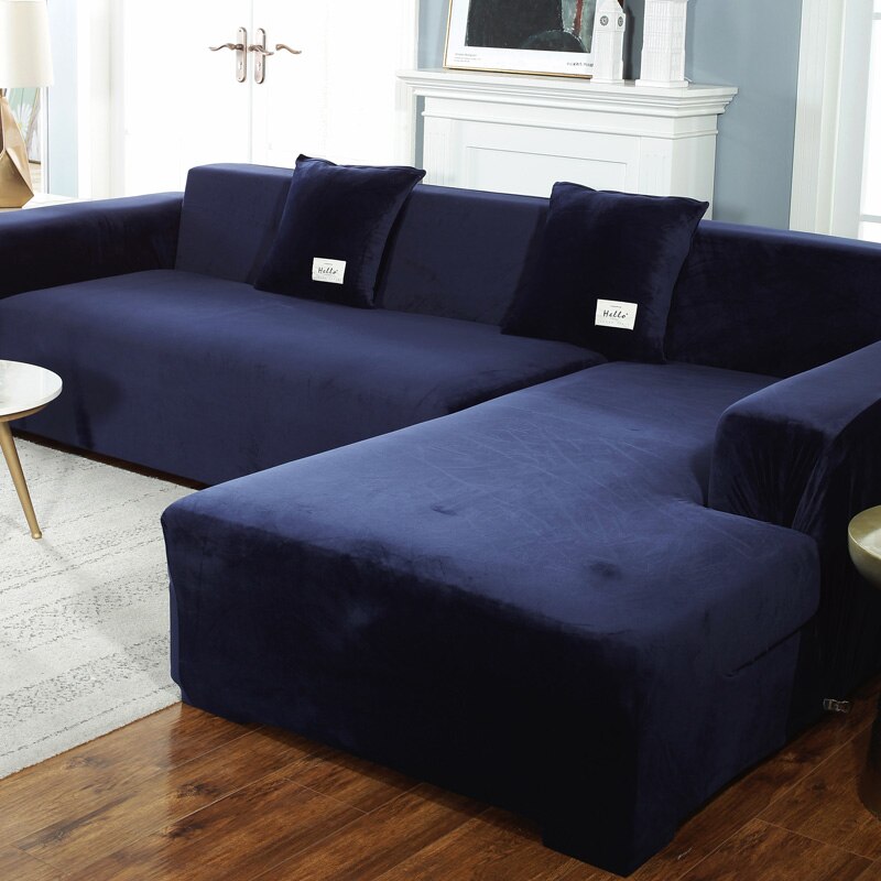 Luxury Chaise Lounge Velvet Sofa Covers