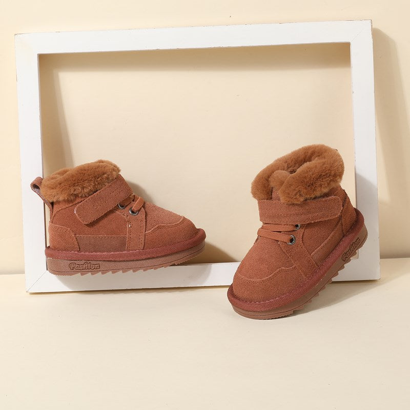 Stylish Baby Fur-Lined Warm Winter Boots