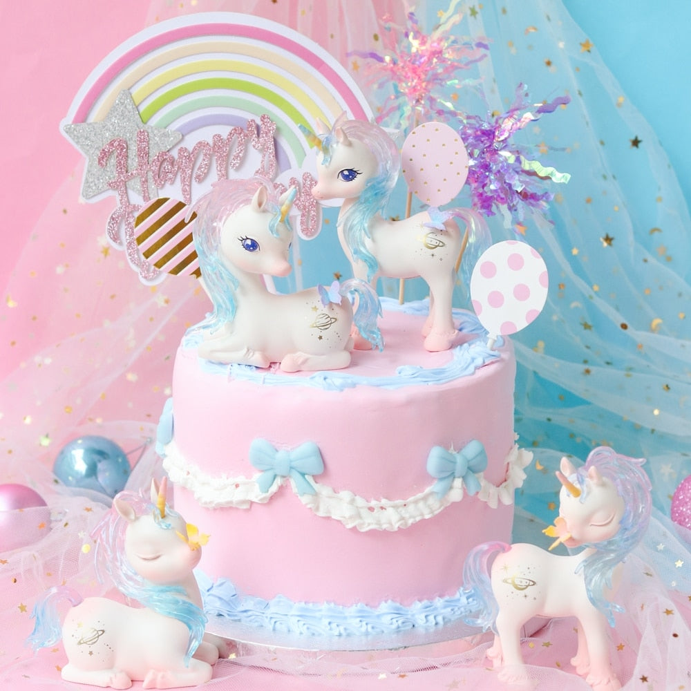 Unicorn Pony Cake Toppers