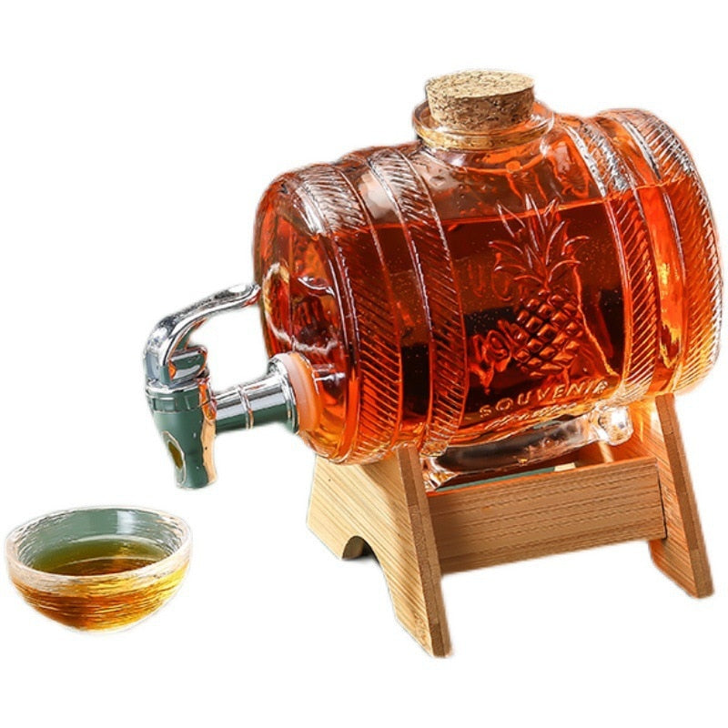 Glass Barrel Wine Decanter