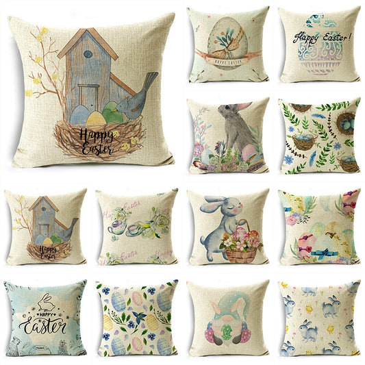 Easter Theme Sofa Cushion Pillowcase