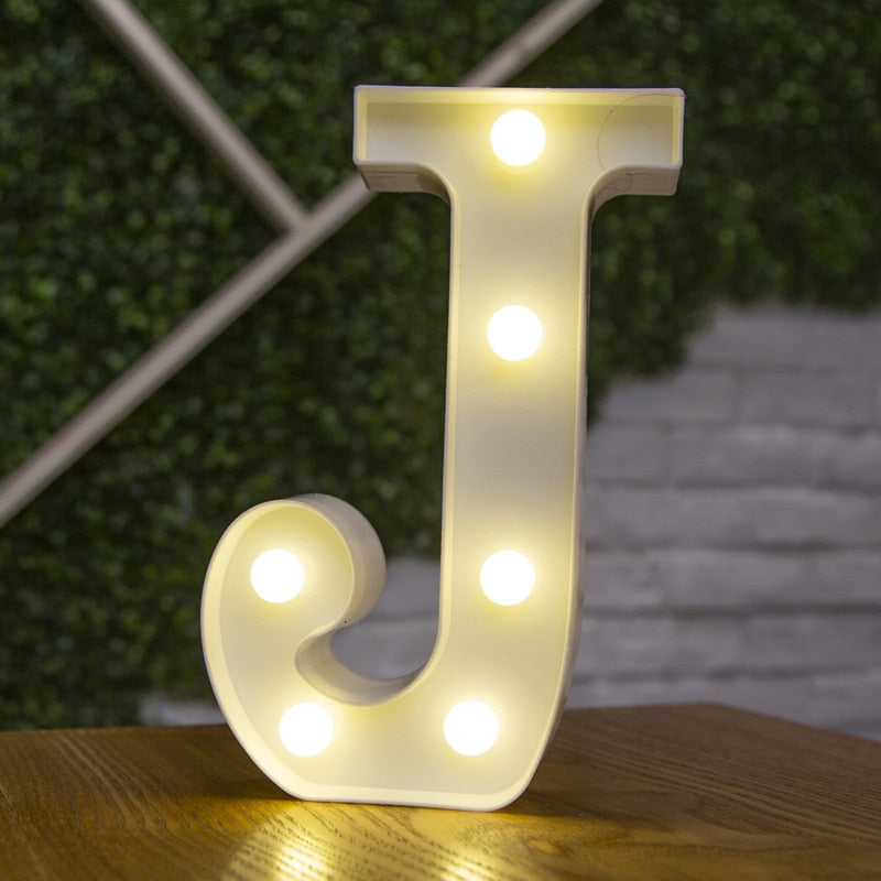 LED Lights Party Letters & Numbers