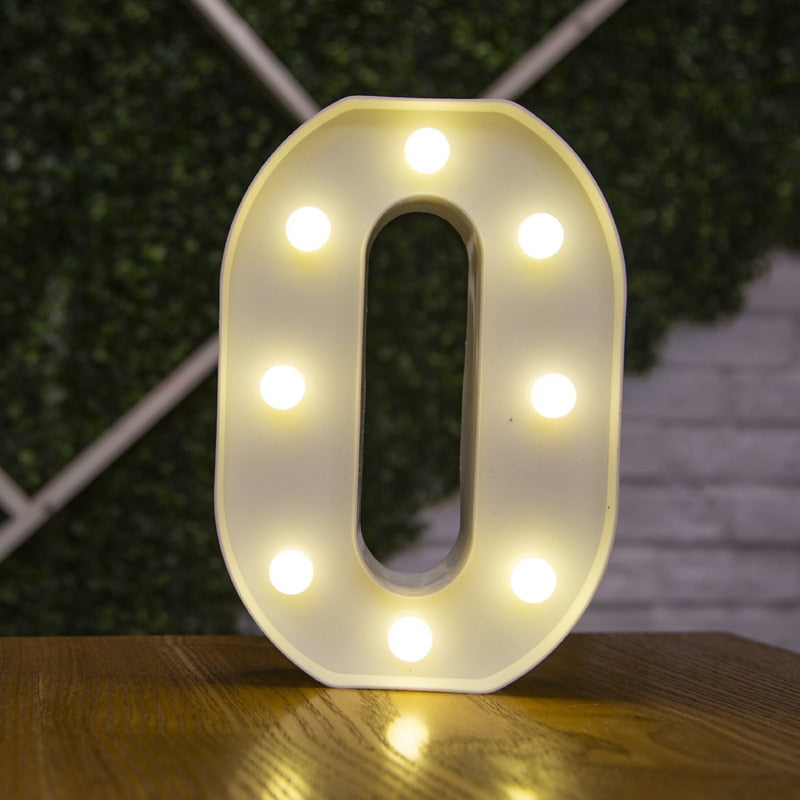 LED Lights Party Letters & Numbers