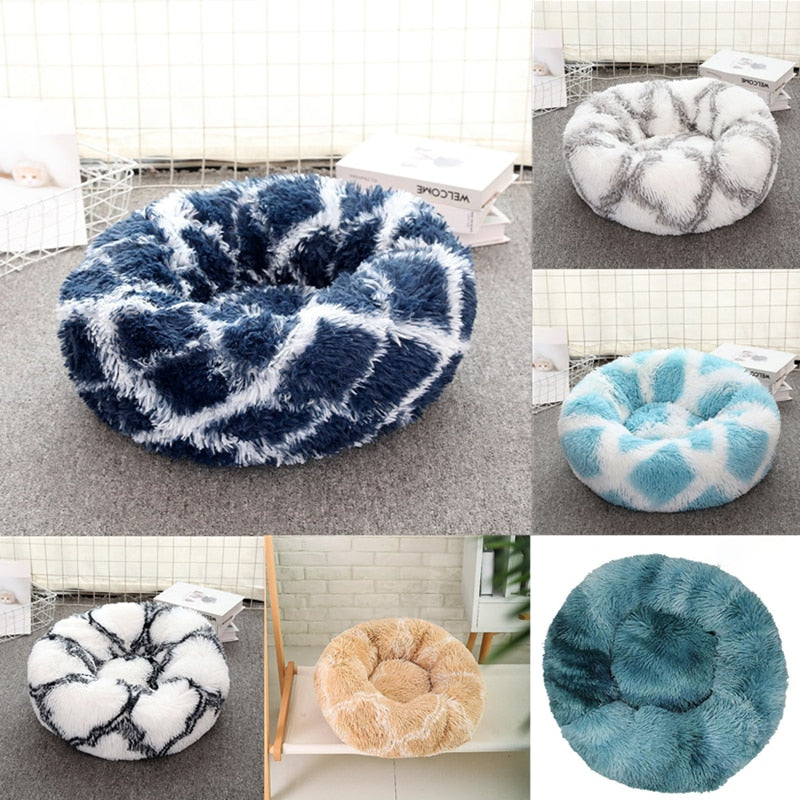 Plush Round Pet Bed