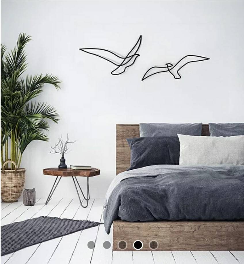 Metal Birds Wall Art